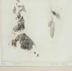 Schmetterlinge –  Radierung von Vincenzo Gatti – 1950er-Jahre