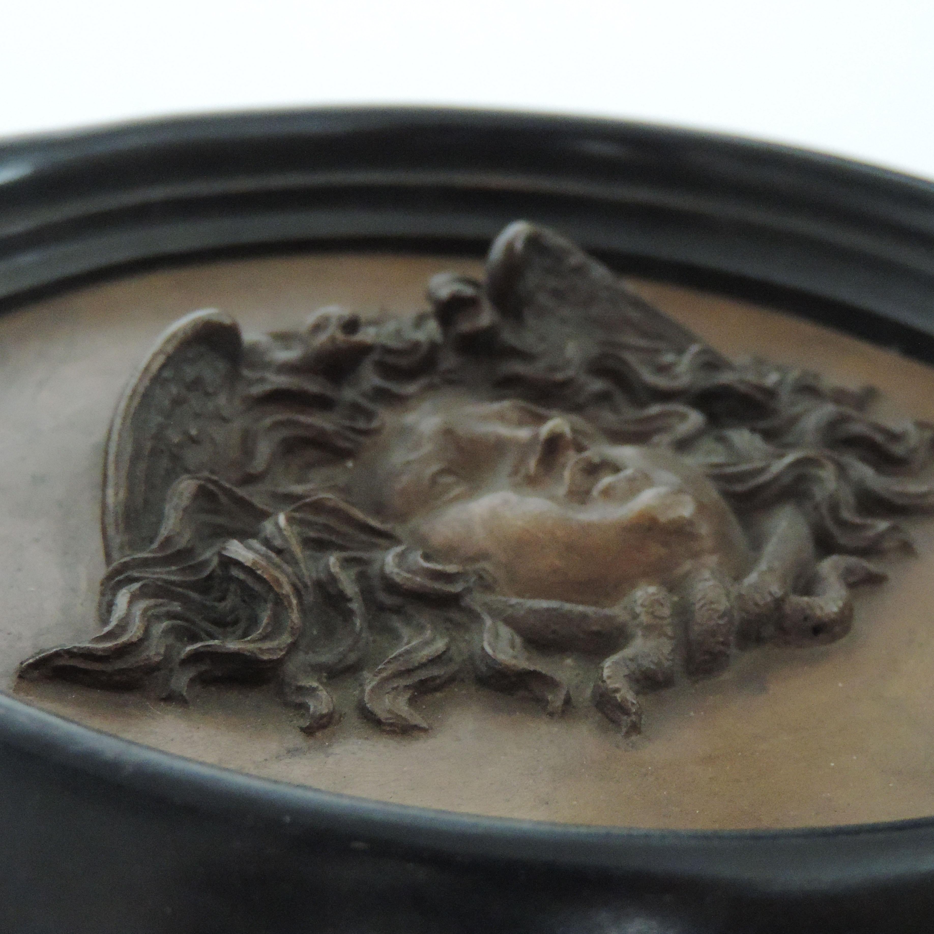 Vincenzo Gemito Bronze Roundel with the Medusa Head, Italy, 1910 In Good Condition In Milan, IT