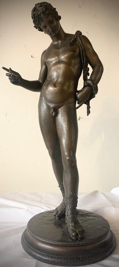 Narcissus. Bronze. Fonderia Gemito Napoli. First half of XX century