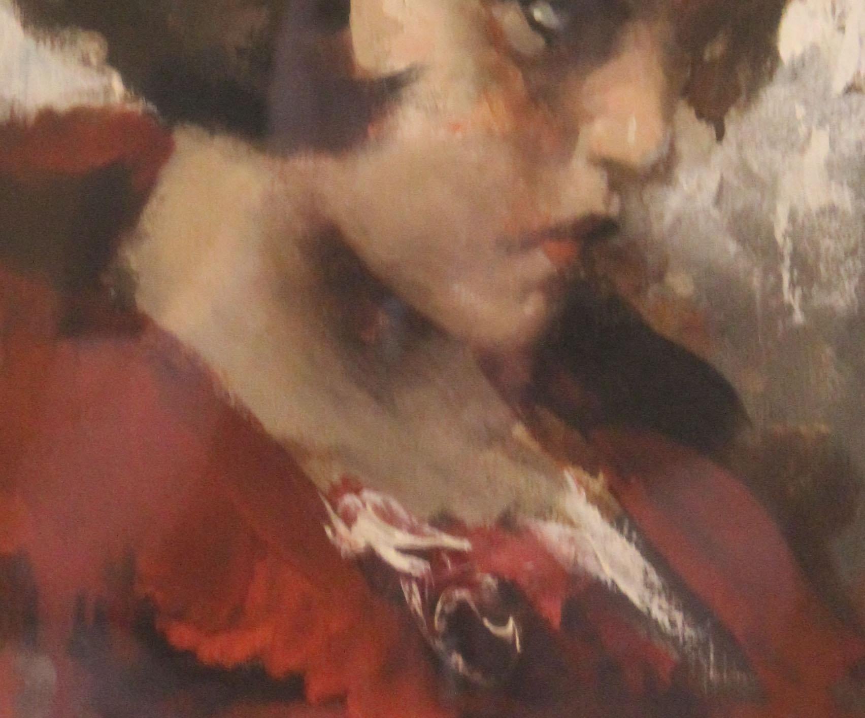 Italian Vincenzo Irolli Painting, Bambina, 1890s