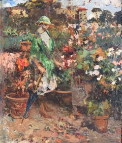 Luisella Longo Courmes sur sa terrasse à Capodimonte, Naples