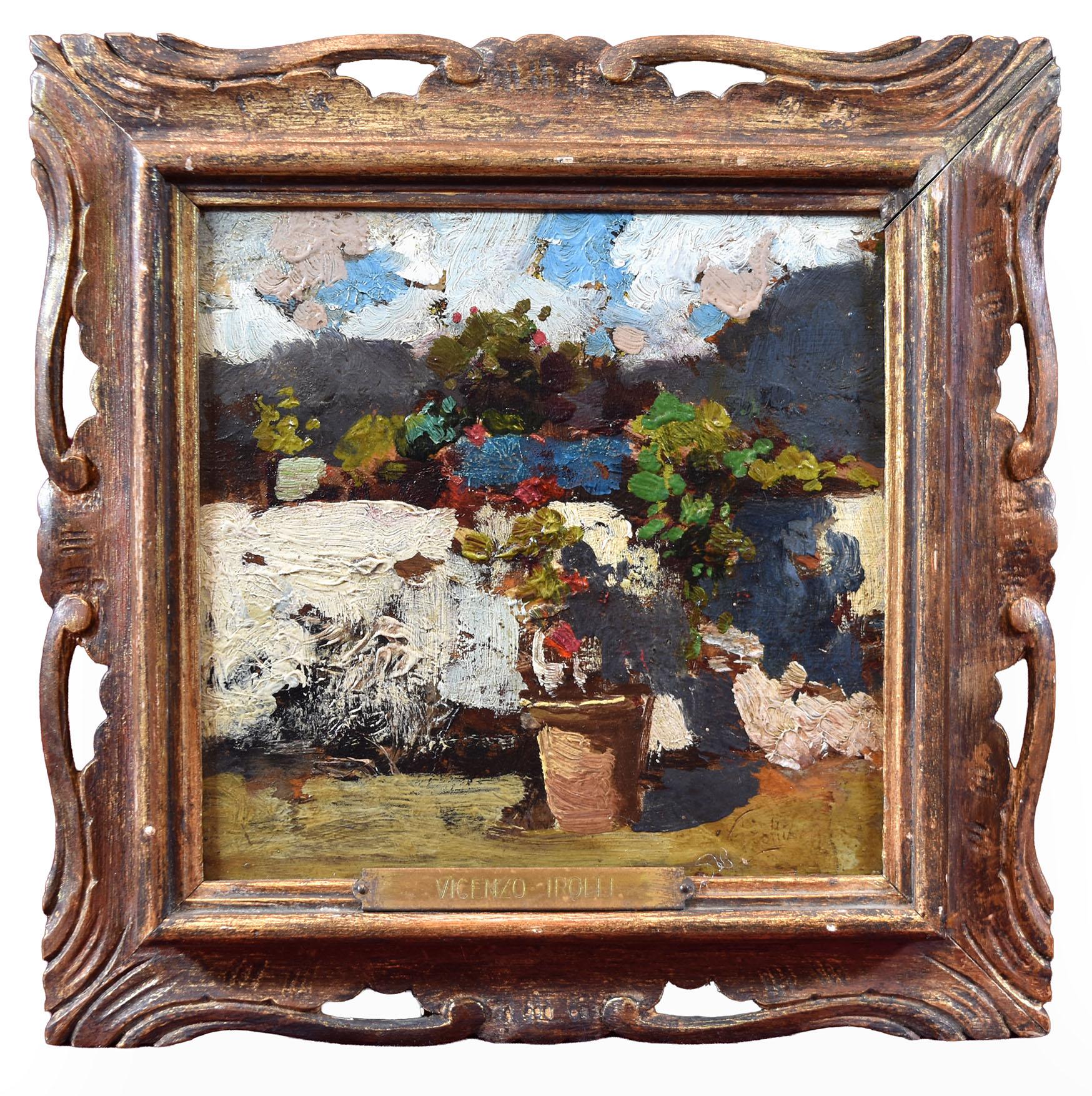 Vincenzo Irolli Still-Life Painting - Still Life on the Veranda