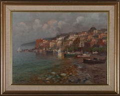Vincenzo Laricchia (b.1940) - 20th Century Oil, Taormina Coastline