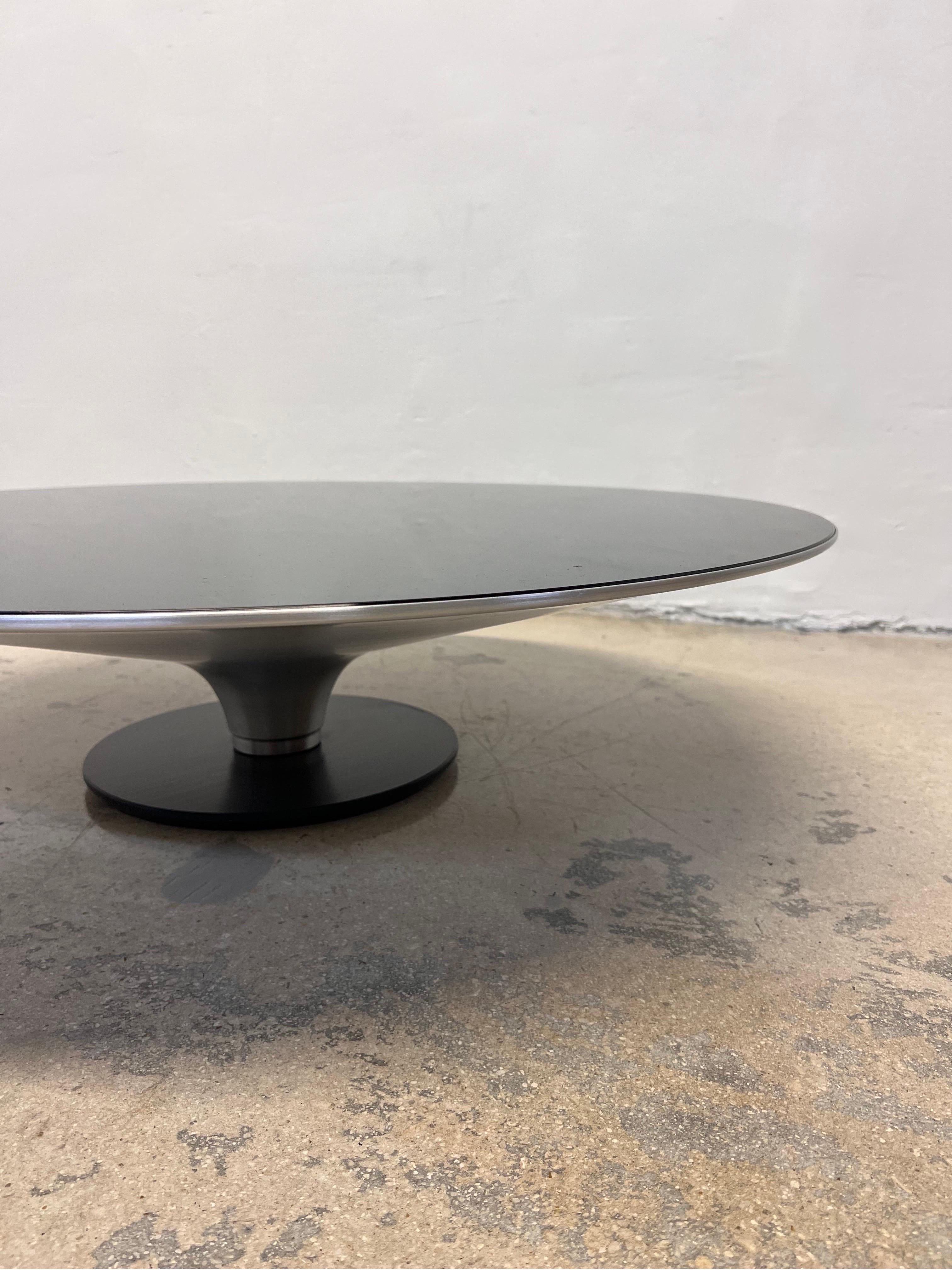 Modern Vincenzo Maiolino Ovni Cocktail Table with Smoked Glass for Roche Bobois