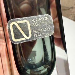 Vincenzo Nason & Cie Murano, Italy Mid-Century Modern Sommerso Art Glass Vase