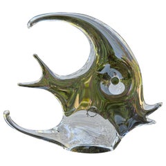 Vincenzo Nason Murano Glass Angel Fish Sculpure, Italy, c.1970