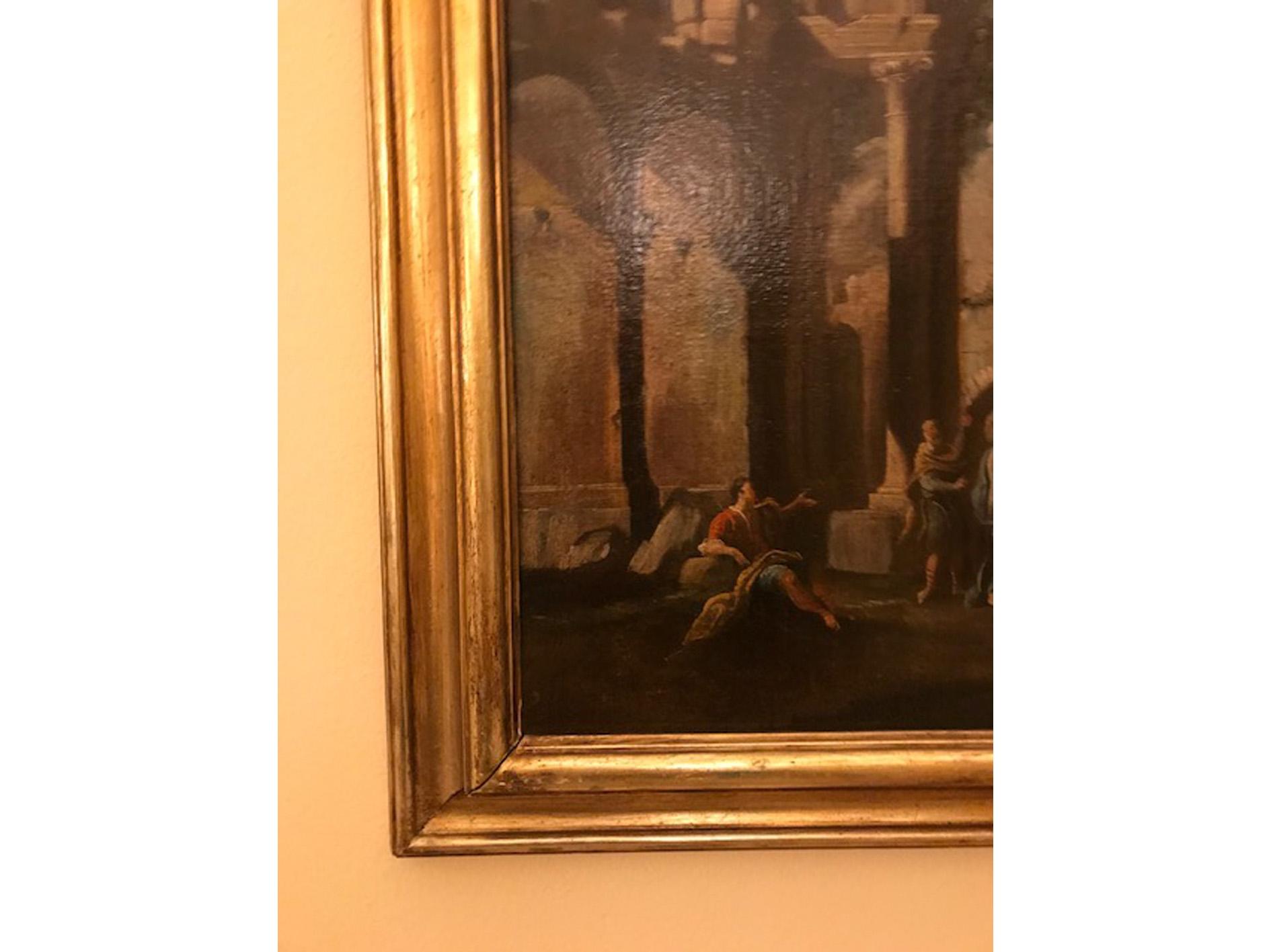Vincenzo Re Christ Healing a Paralytic, Ölgemälde auf Leinwand, 18. Jahrhundert im Angebot 6