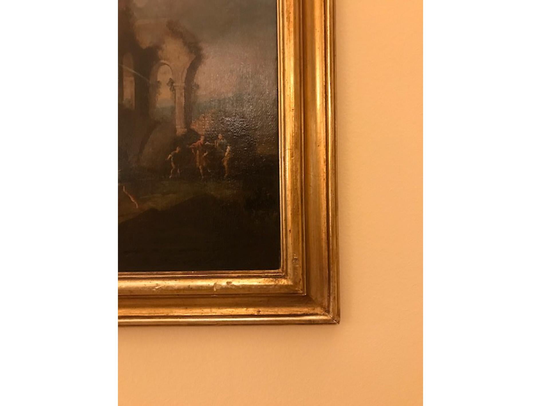 Vincenzo Re Christ Healing a Paralytic, Ölgemälde auf Leinwand, 18. Jahrhundert im Angebot 8
