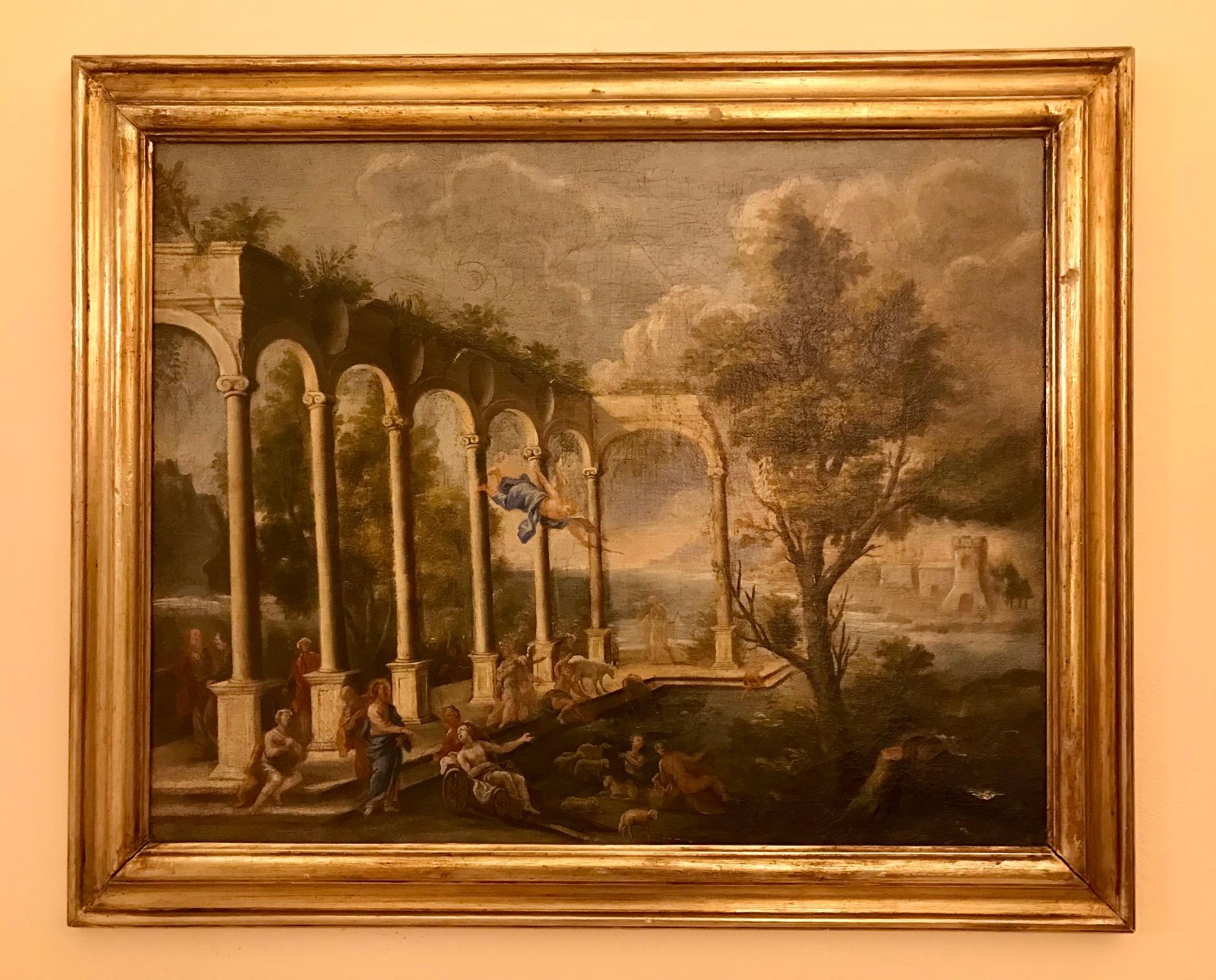 18° secolo Di Vincenzo Re La piscina di Bethesda Olio su tela in vendita 5