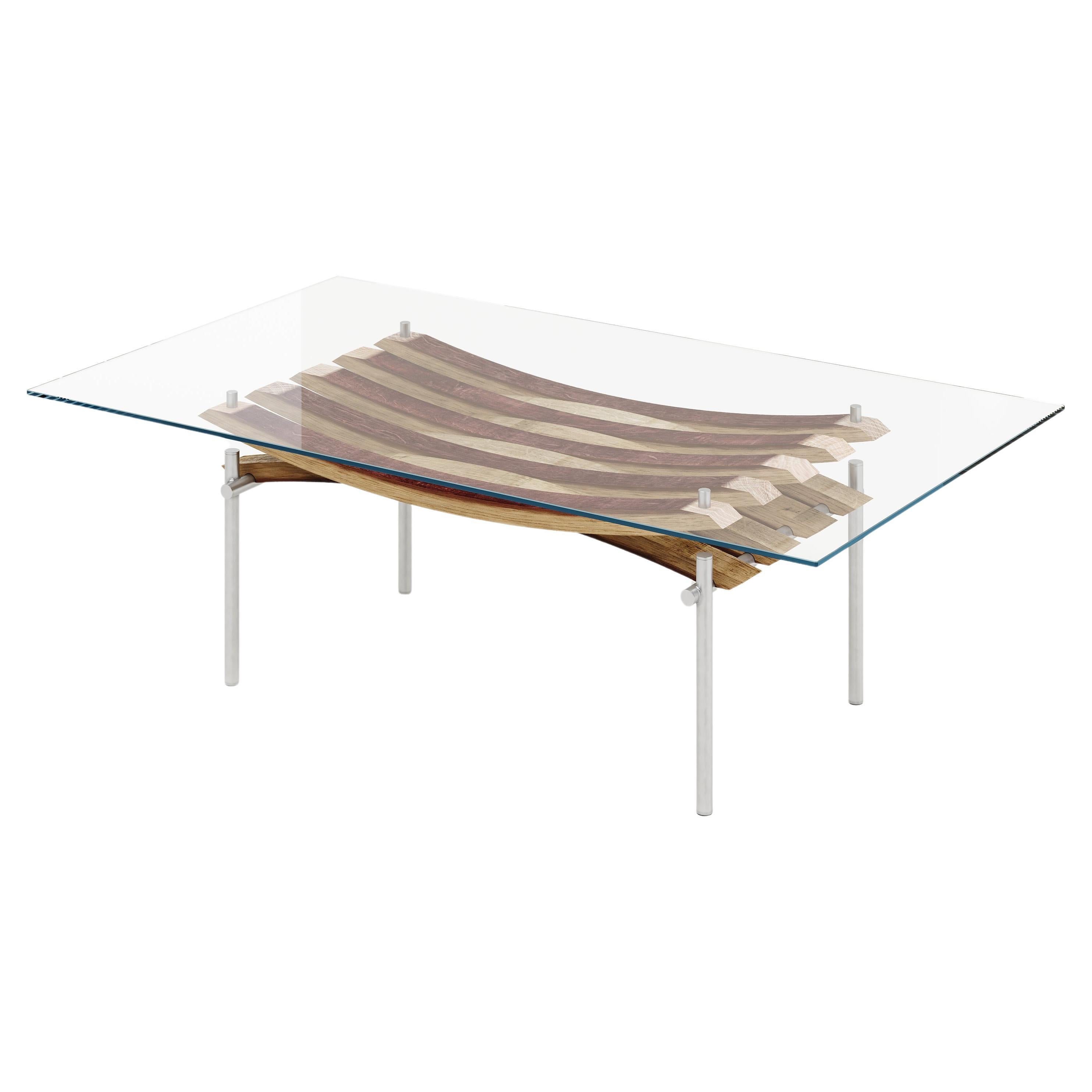 Vinci coffee table by Winetage handmade in Italy For Sale