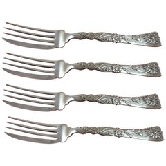 Vine by Tiffany and Co Sterling Silver Fish Fork Set 4 Piece AS Custom Made