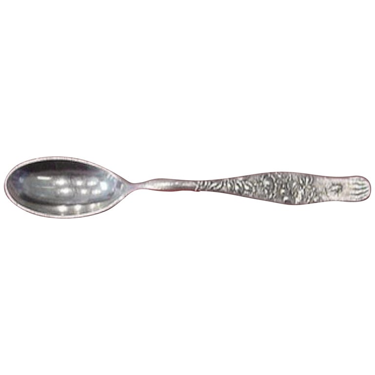 Vine by Tiffany & Co. Sterling Silver Demitasse Spoon Wild Roses For Sale