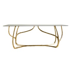 Vine Console with Glass Top