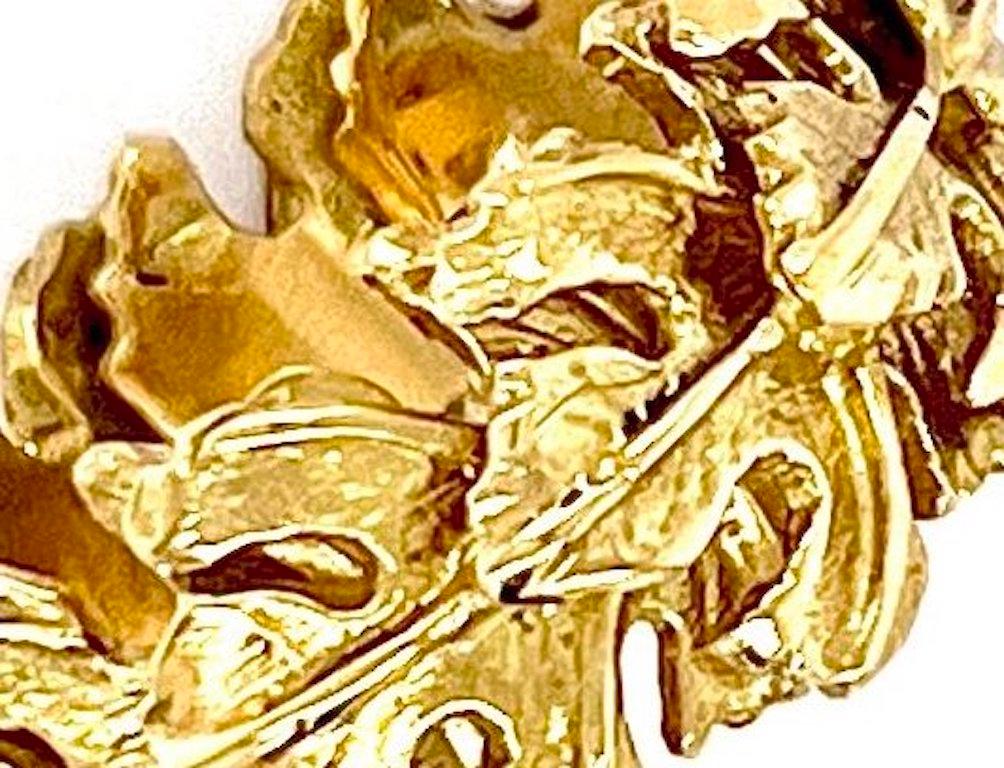 Vine Leaf Ring - 18ct yellow gold In New Condition For Sale In London, GB