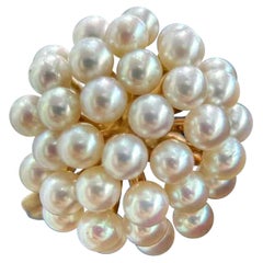 【Vine Symphony】Aurora Bouquet de perles Akoya en or 14k