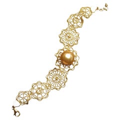 【Vine Symphony】Aurora Weave South Sea Pearl Bracelet