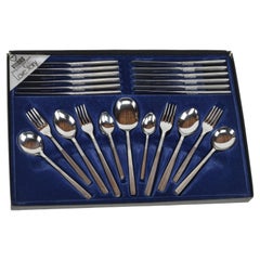Vintage Viners ‘Love Story’ cutlery, Presentation set, stainless steel, 44 pc, 1970s