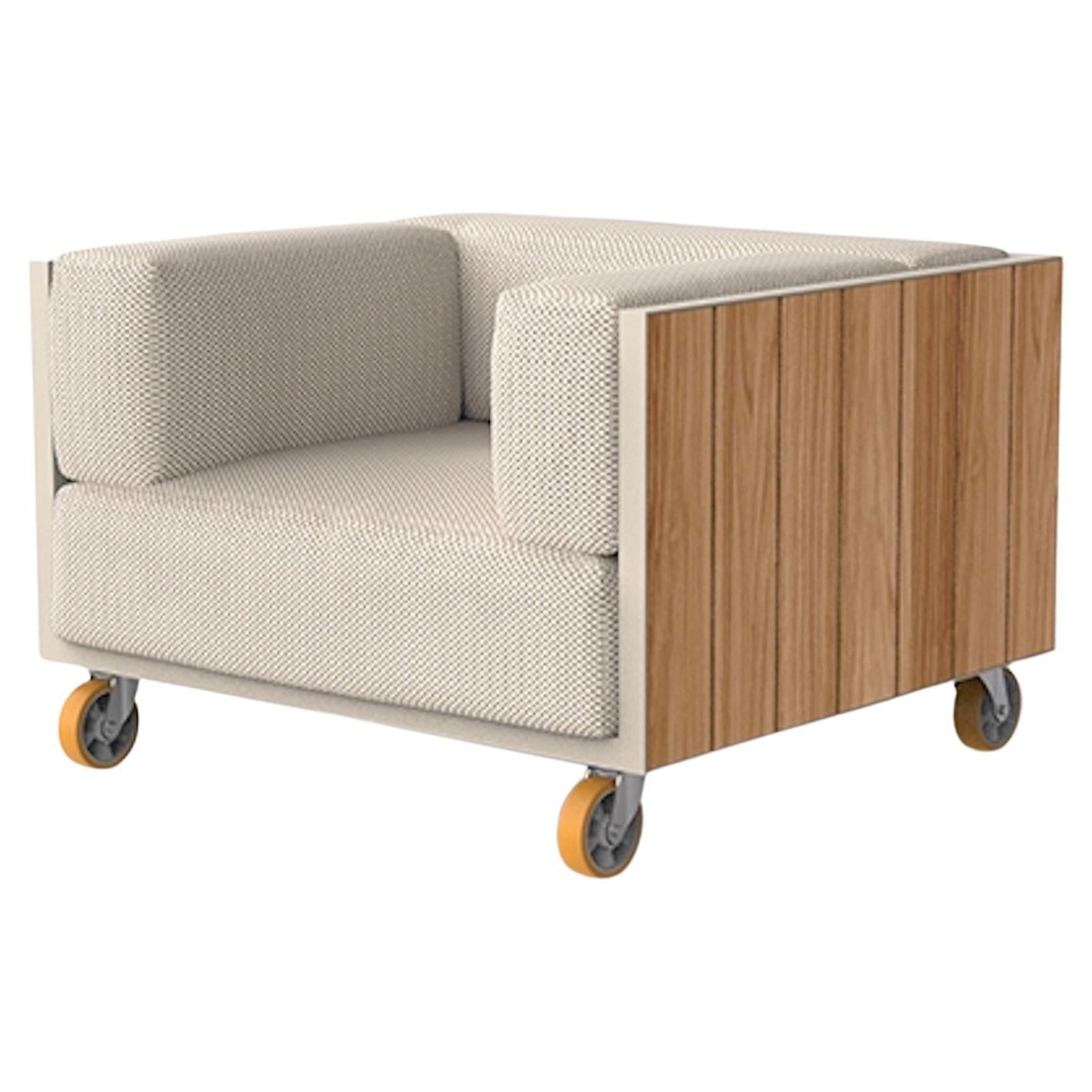 Fauteuil Vineyard par Ramón Esteve - Vondom - Teck naturel