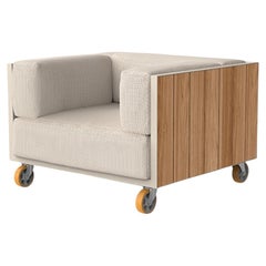 Vineyard Armlehnstuhl von Ramón Esteve - Vondom - Teakholz natur