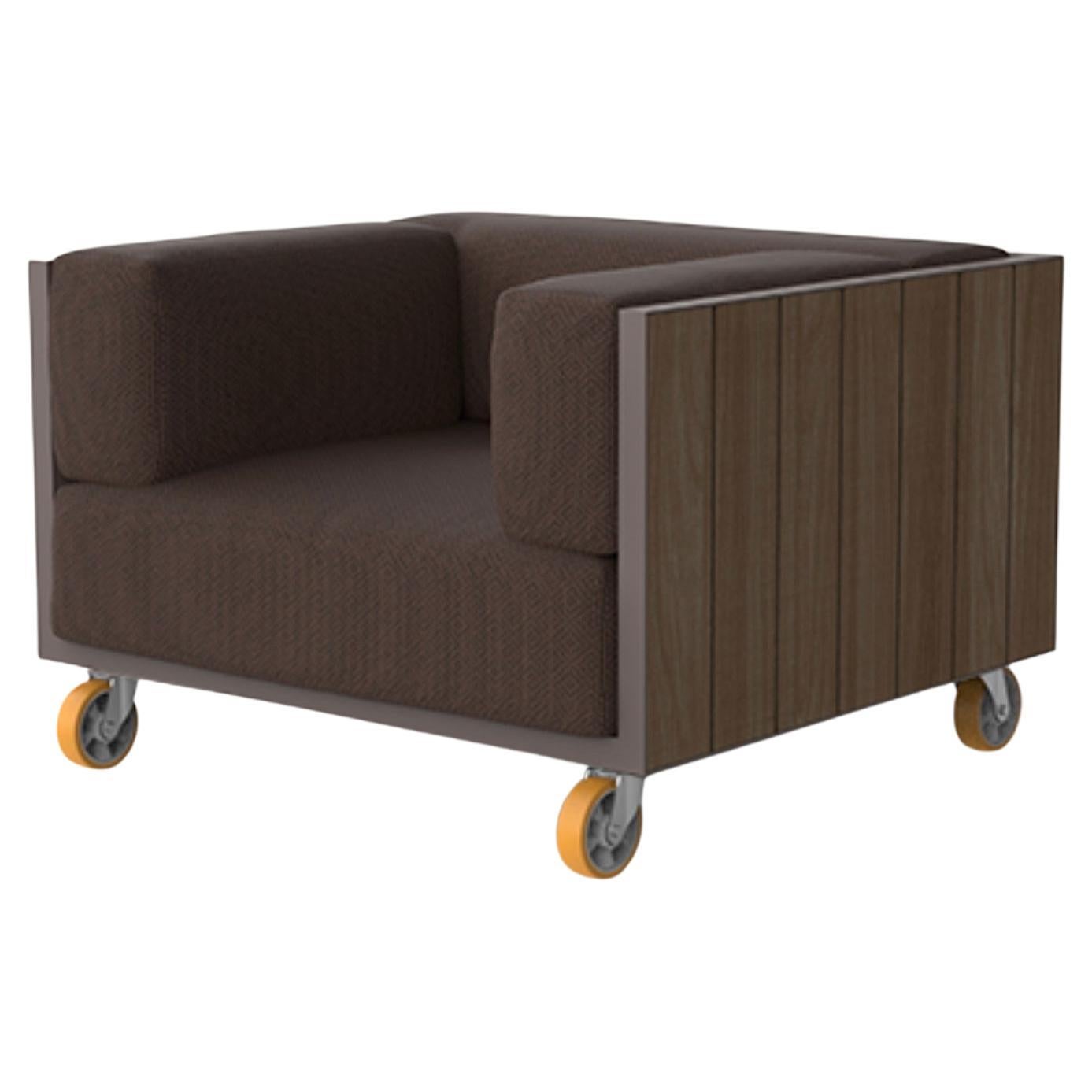 Fauteuil Vineyard par Ramón Esteve - Vondom - Teck patiné