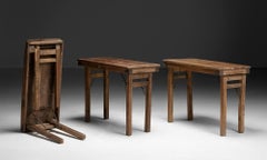 Vineyard Folding Tables, France circa 1950