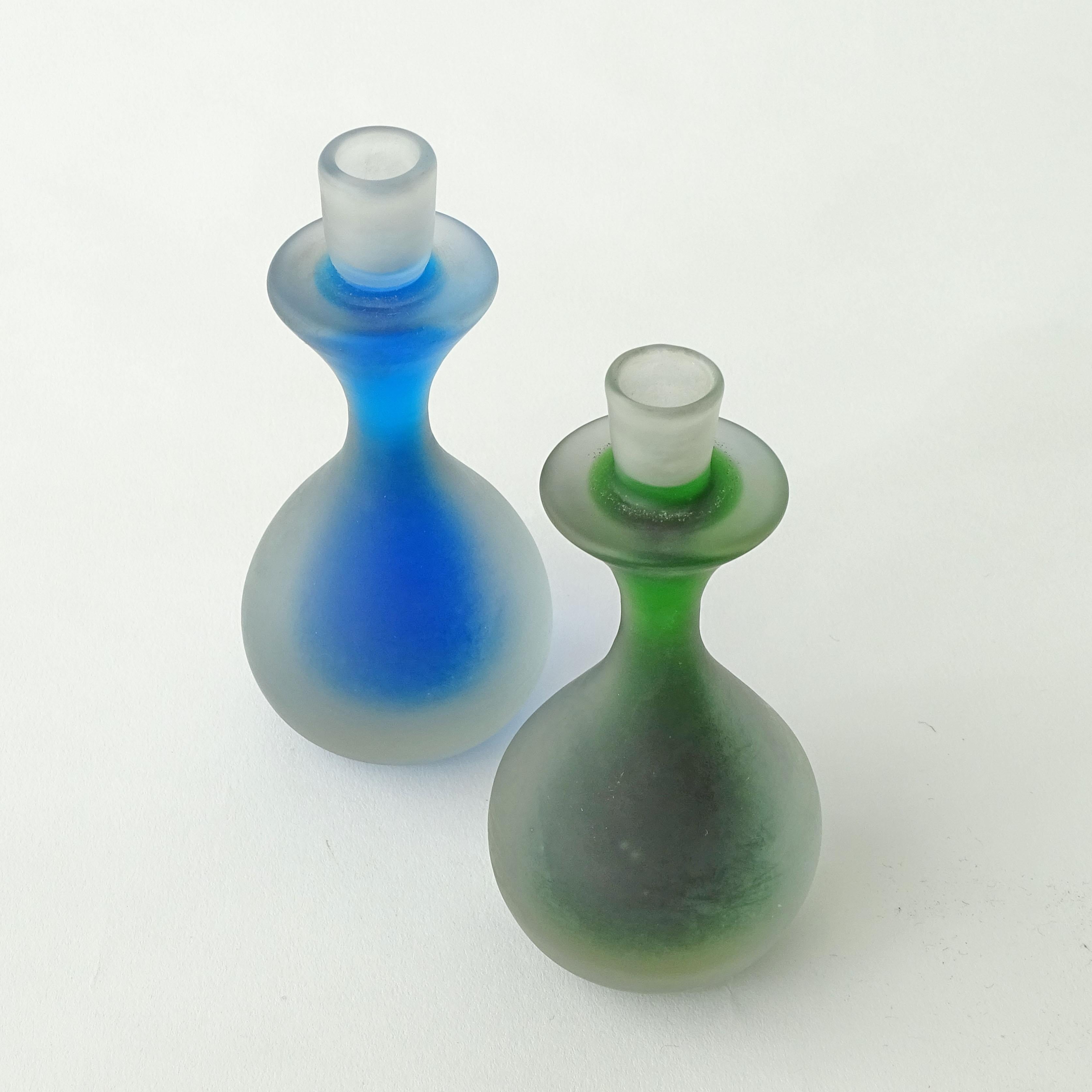Mid-20th Century Vinicio Vianello Rare pair of Murano Glass Candle Holders for HOME, Italy 1950s For Sale