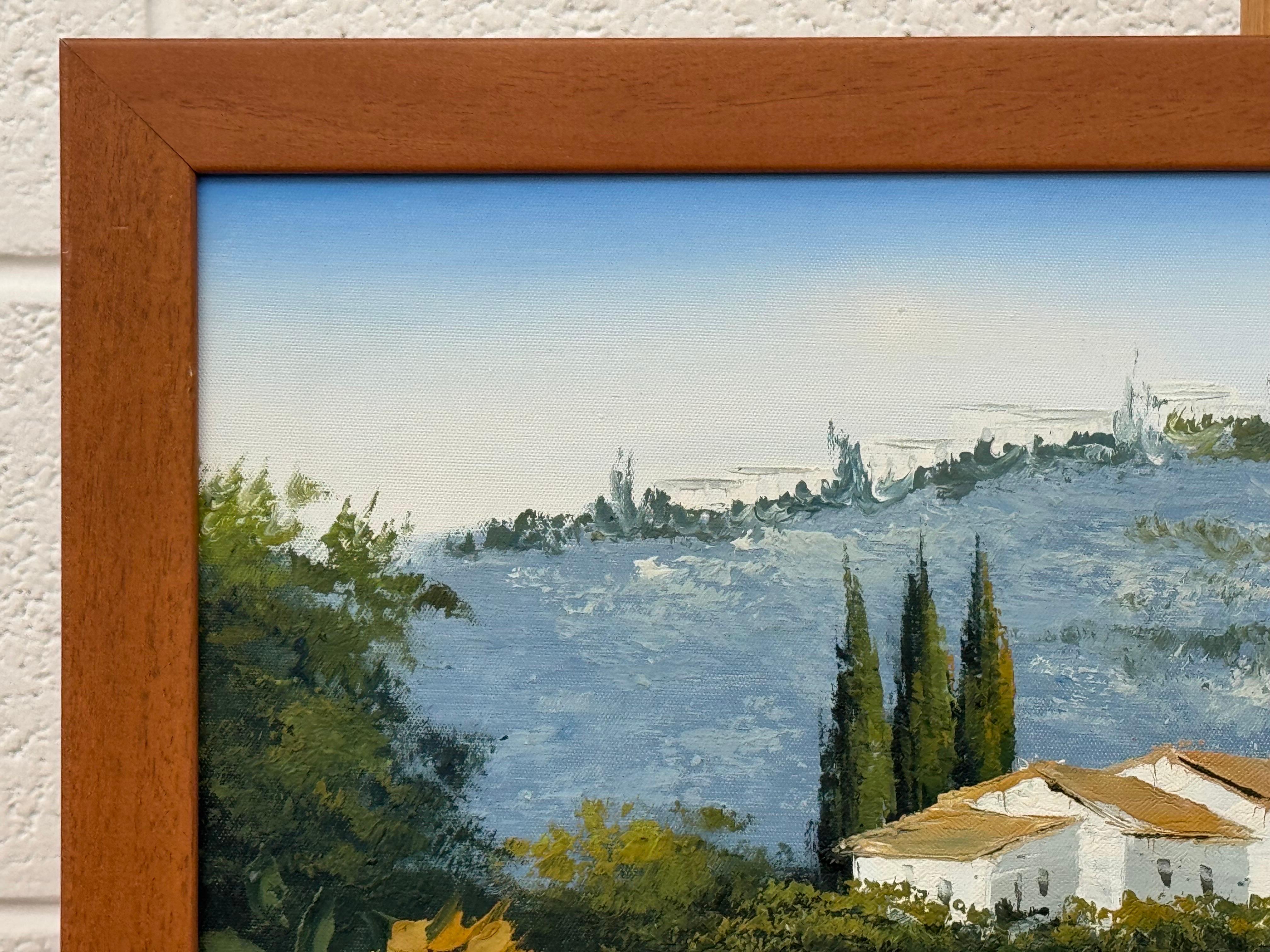 Sunflowers in a Mediterranean Landscape For Sale 6