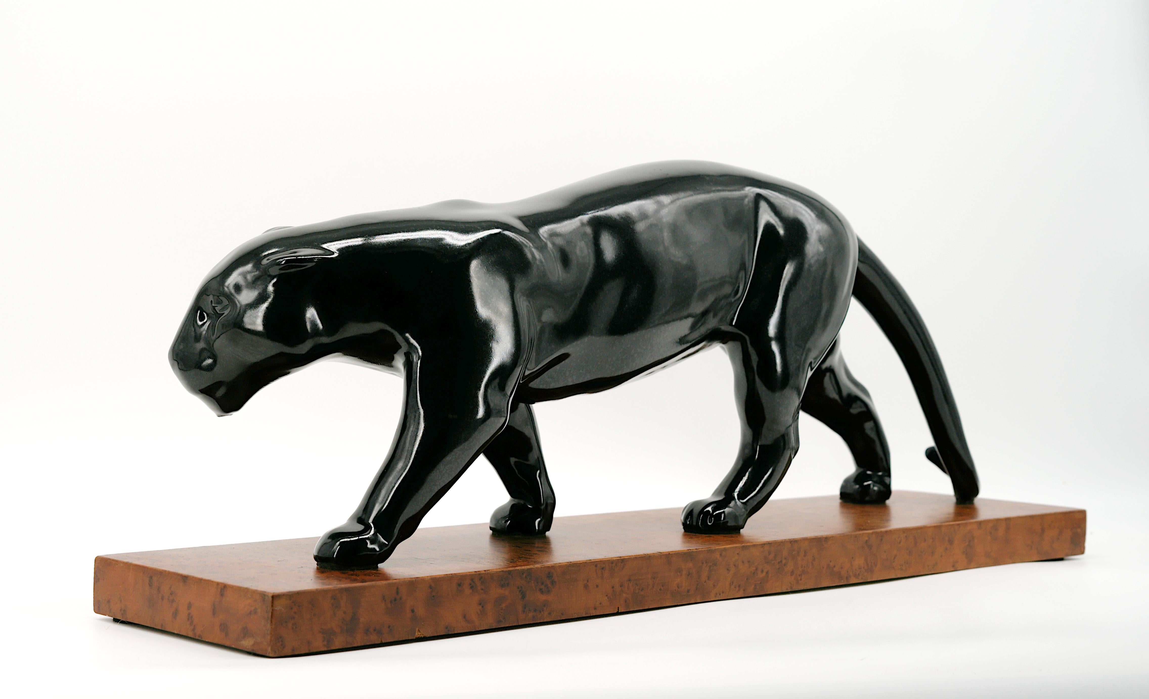 VINSARE - SEVRES Schwarzer Panther, 1920 (Französisch) im Angebot