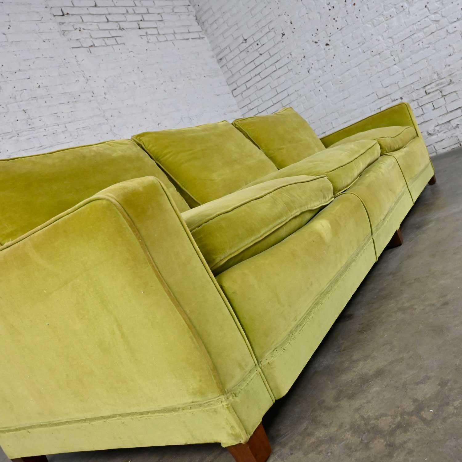 Vint Mid-Century Modern Feather Lawson Style Sofa Frame Only Needs Upholstered 5