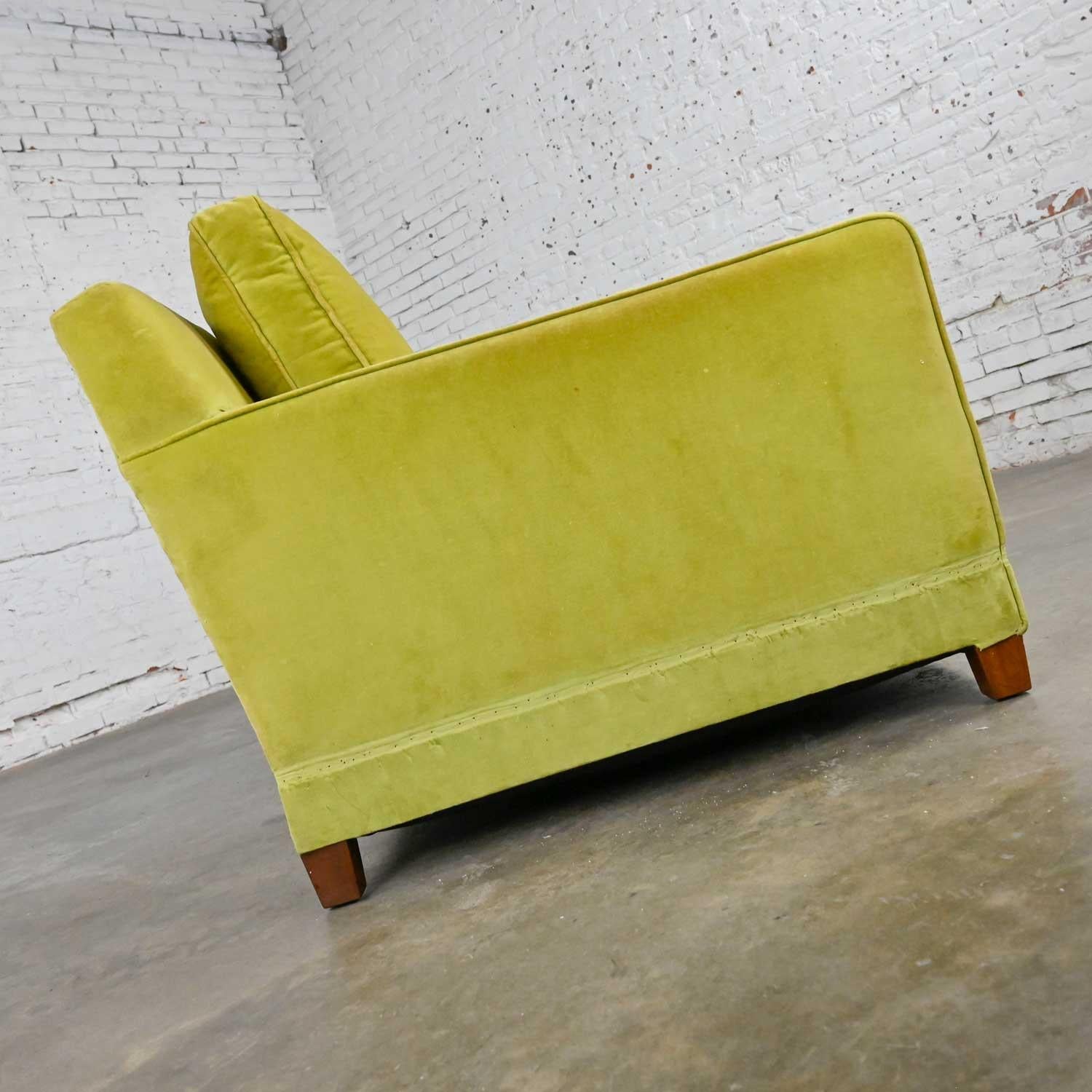 20th Century Vint Mid-Century Modern Feather Lawson Style Sofa Frame Only Needs Upholstered