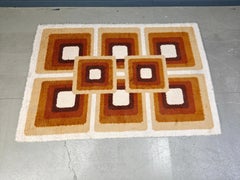 Vintae modernist rug, 1970s - Belgium