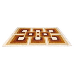 Vintae modernist rug, 1970s - Belgium