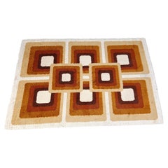 Vintae modernist rug, 1970s - Belgium