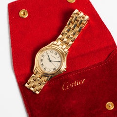 Vintag Cartier Cougar mit Panthere Armband:: 18 Karat Gelbgold