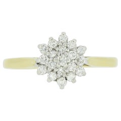 Vintage 0.20 Carat Diamond Daisy Cluster Ring