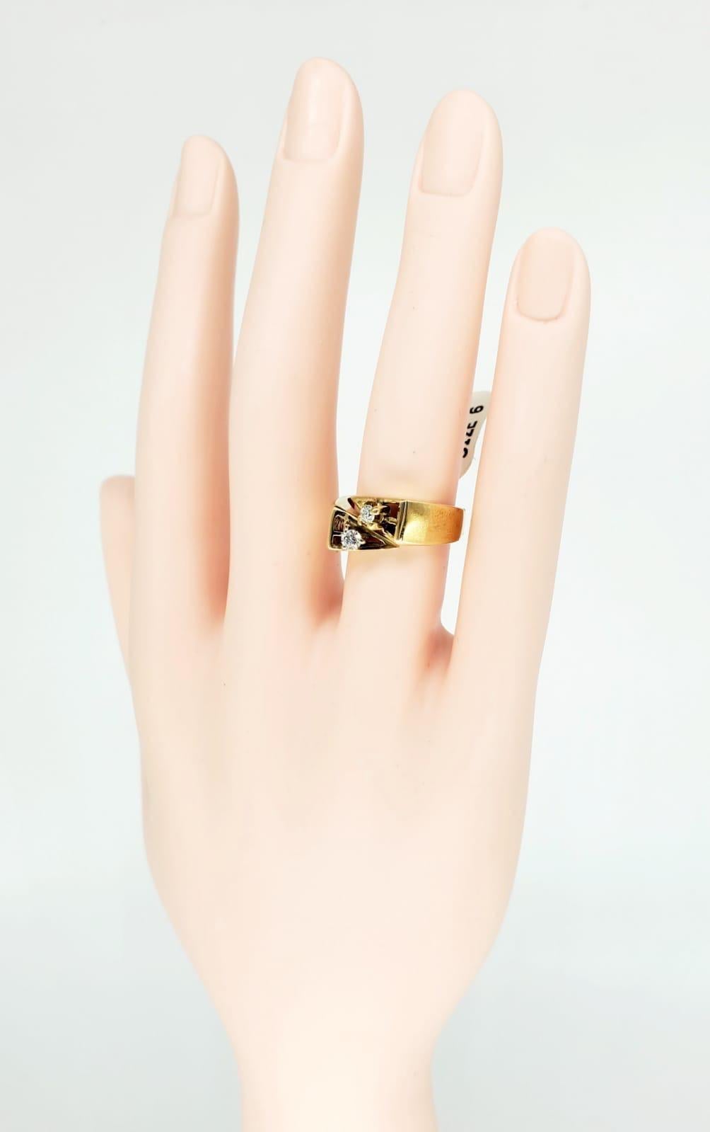 abstract gold ring