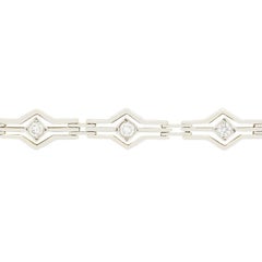 Bracciale vintage con diamanti da 0,25 carati, anni '50 circa