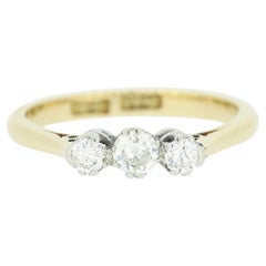 Used 0.29 Carat Diamond Three Stone Ring