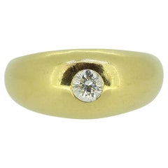 Vintage 0.30 Carat Diamond Gypsy Ring