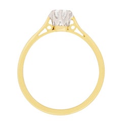Vintage 0.40 Carat Diamond Solitaire Engagement Ring, circa 1950s