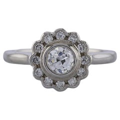 Vintage 0.41 Carat Diamond Daisy Cluster Ring