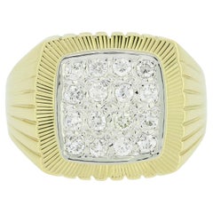 Vintage 0.48 Carat Diamond Cluster Ring