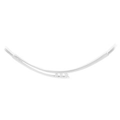 Collar vintage de diamantes de 0,50 quilates y oro blanco de 18 ct