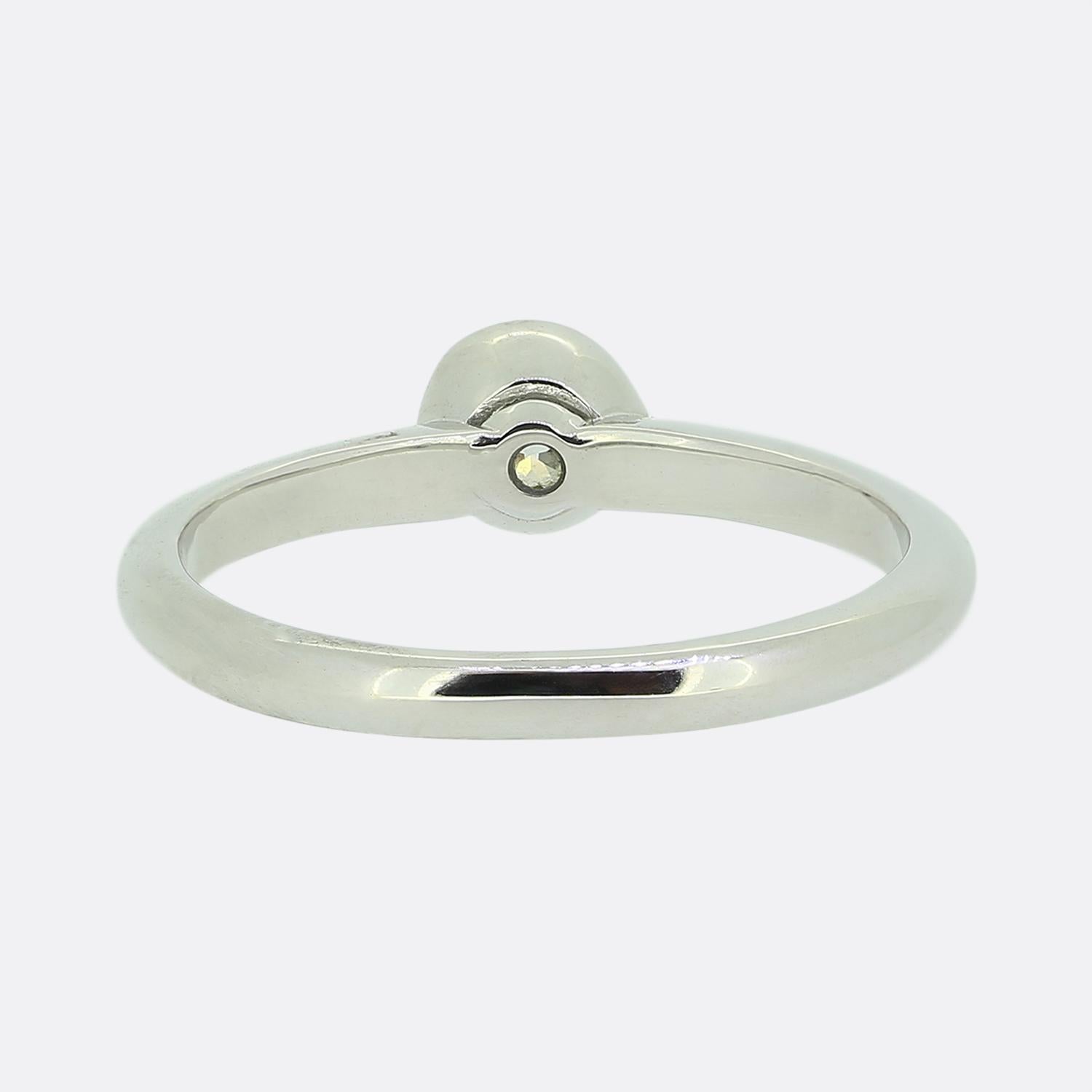 Vintage 0.50 Carat Diamond Solitaire Ring In Good Condition For Sale In London, GB