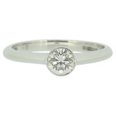 Anillo solitario de diamantes vintage de 0,50 quilates