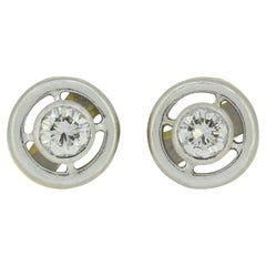 Vintage 0.50 Carat Diamond Stud Earrings