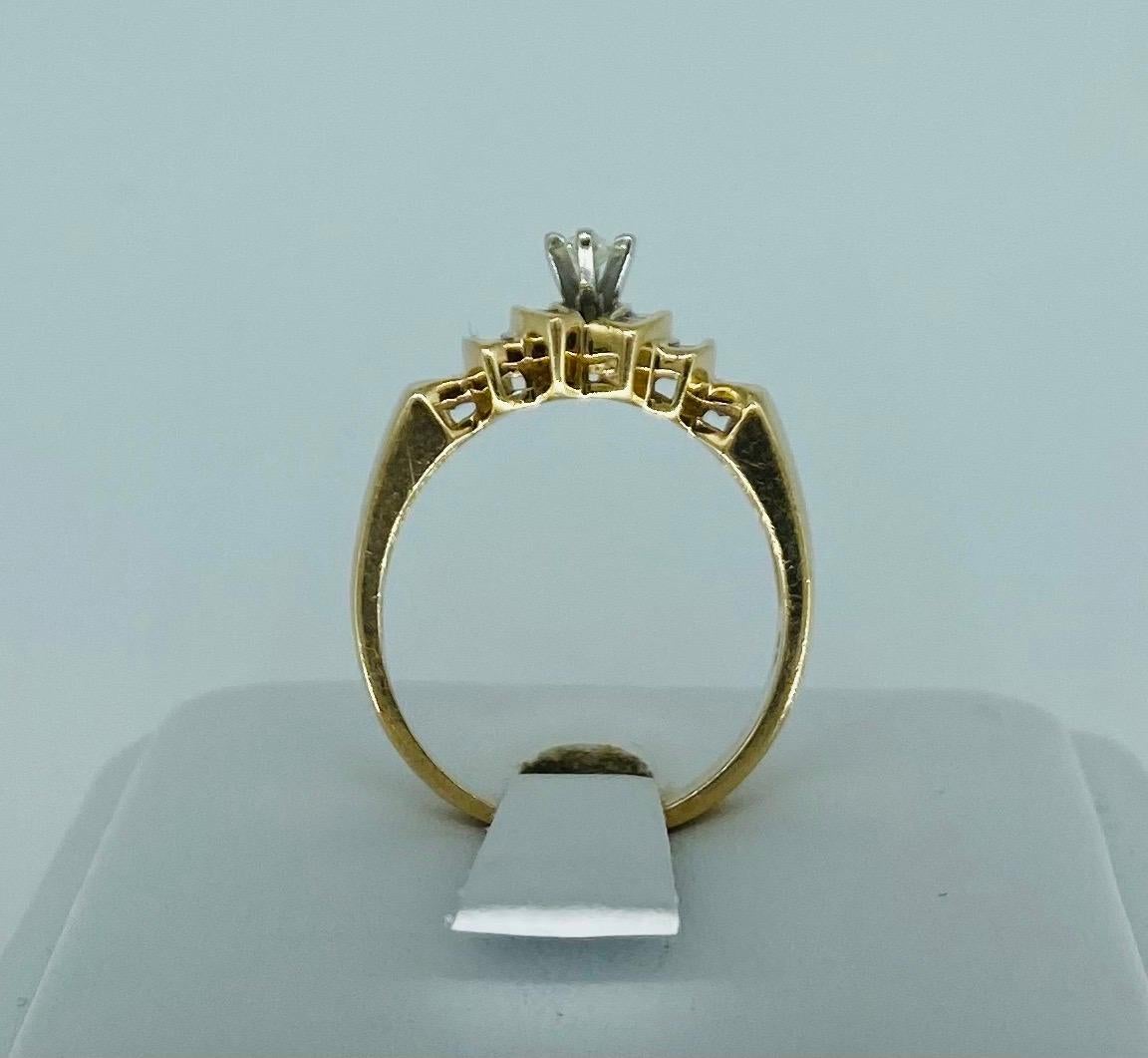 Bague de fiançailles vintage avec diamant marquise de 0,50 carat Pour femmes en vente