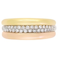 Vintage 0.50ct Diamond Cartier Trinity Bombay Ring, c.1990s