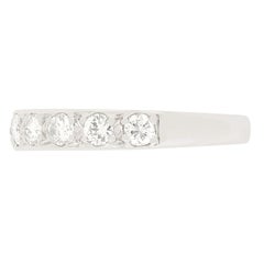 Vintage 0.50ct Diamond Half Eternity Band, c.1963