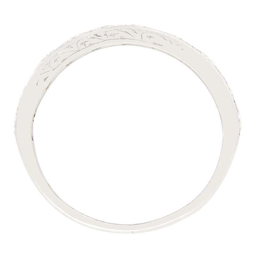 Taglio brillante Fascia a mezza eternità con diamante d'epoca da 0,50 carati, C.C. 1963 in vendita